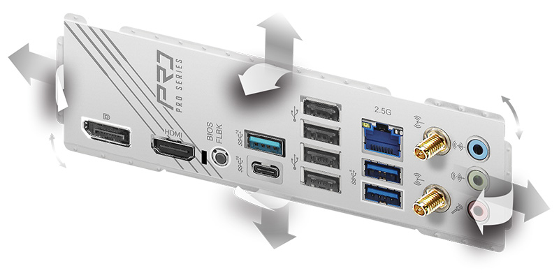Flexible Integrated I/O Shield